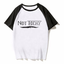 Load image into Gallery viewer, Game Of Thrones Arya Stark Not Today Tshirt